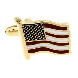 American Flag USA Men's Cufflinks Brand New